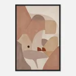 Earth Geometry Framed Poster with Black frame