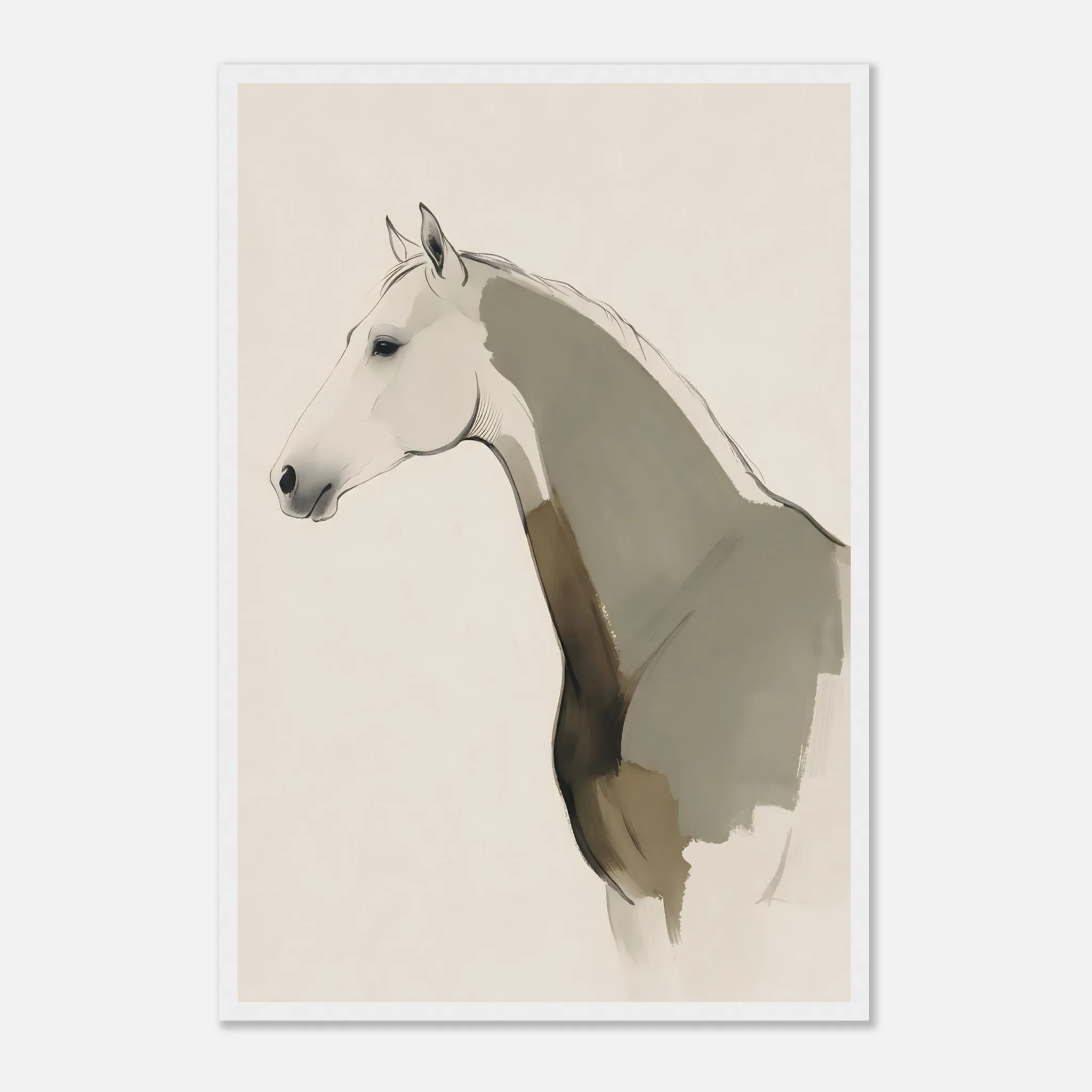 Quiet Equus framed wall art