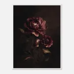Burgundy Nocturne framed wall art